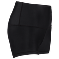 Women's Volleyball Shorts with Period Protection - High-Rise, Sweat-Wicking, Black