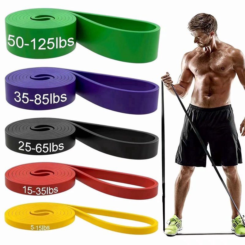 Resistance Bands Set for Strength Training & Physical Therapy - 5 Pack