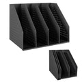 Adjustable 4-Compartment Collapsible Desk File Organizer for Office & Home