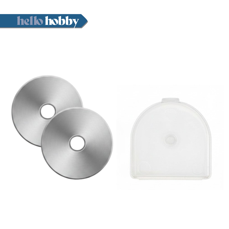 45mm Rotary Cutter Replacement Blades 2-Pack for Sewing & Crafts
