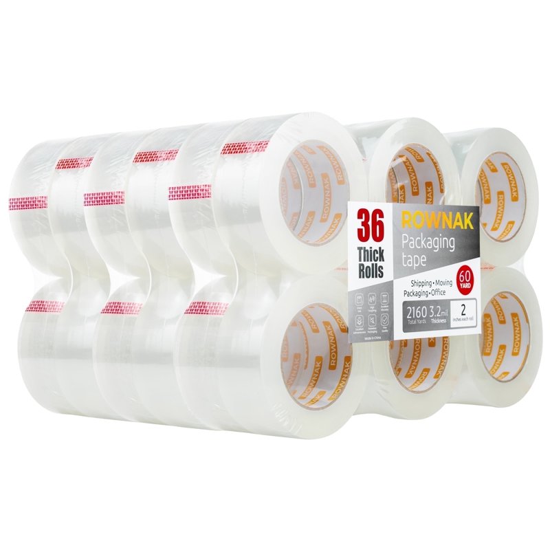 Heavy Duty Clear Packaging Tape - Bulk Rolls for Shipping & Moving