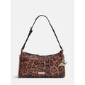 Women's Shoulder Handbag with Adjustable Strap - Leopard, Black, Olive