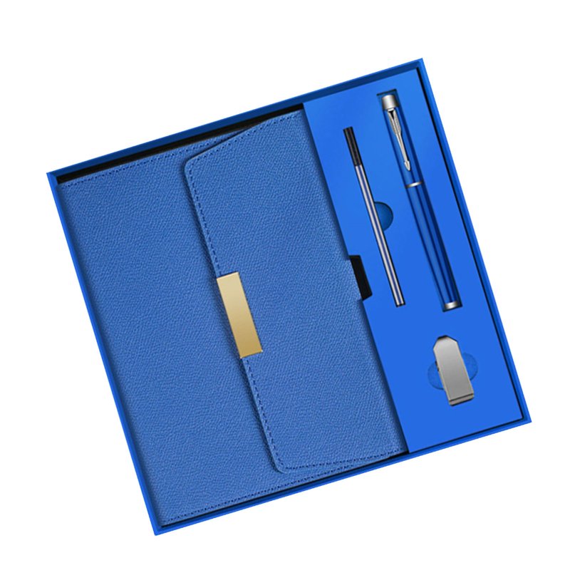 Business Journal Notepad Gift Set with Pen and USB - Office Organizer