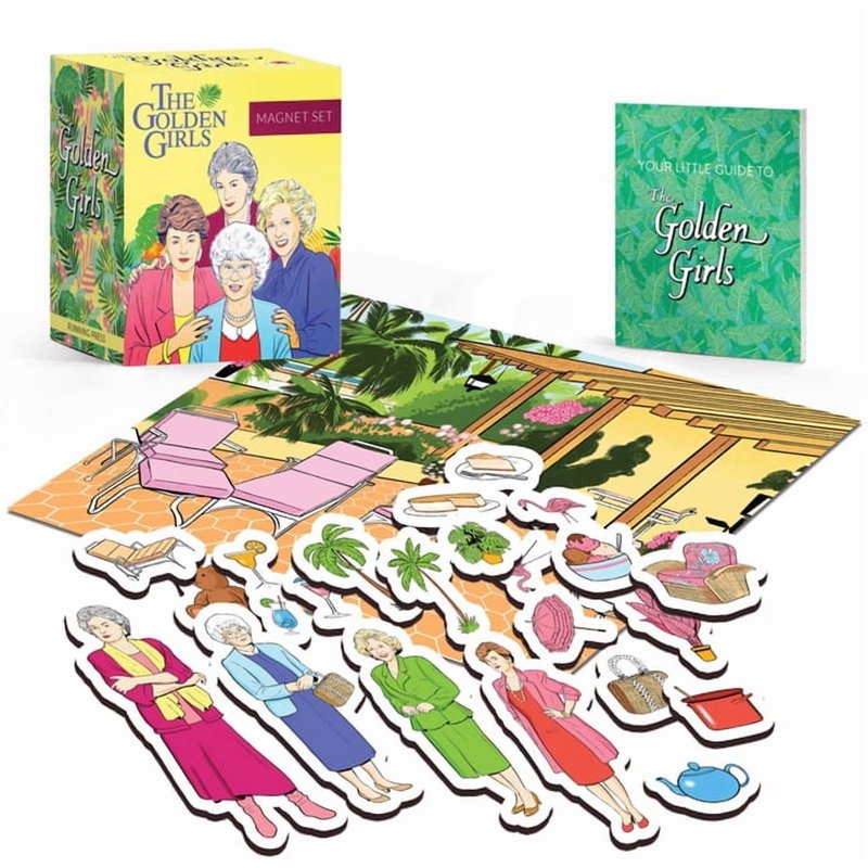 Golden Girls Magnet Set with Character Scenes and Accessories