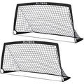 RUNBOW 6x4 ft Portable Kids Soccer Goal with Carry Bag – Black