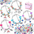 Kids Jewelry Making Kit with Charms & Beads - DIY Bracelet Craft Set for Ages 6-12