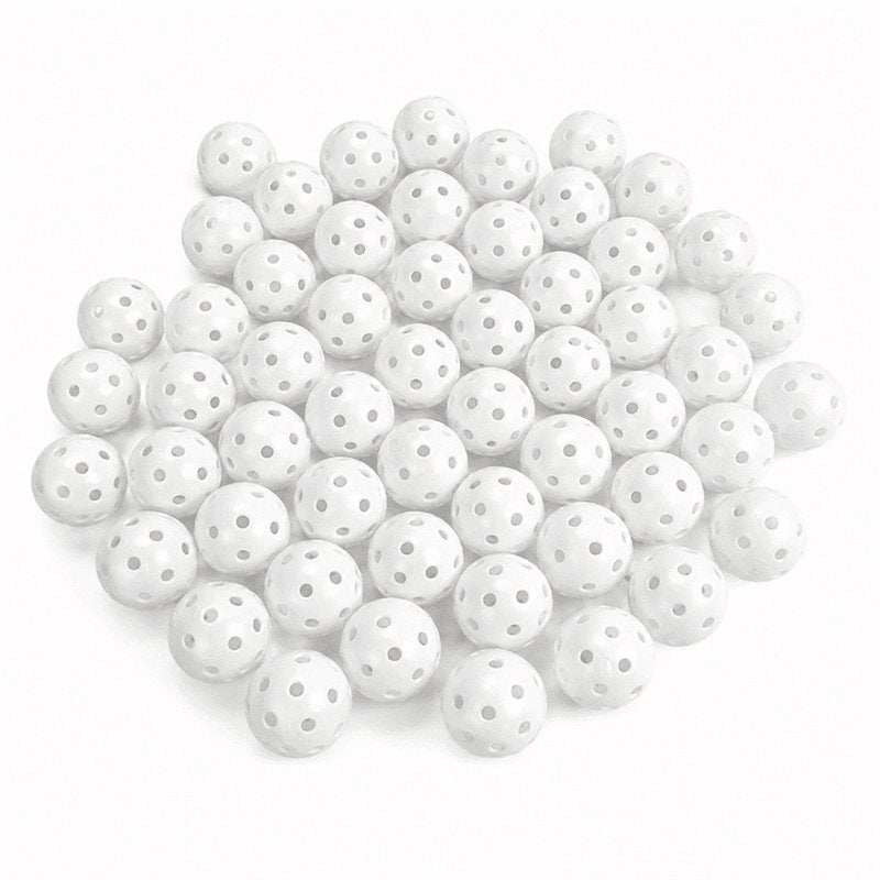 Practice Golf Balls 50 Pack - Durable 42mm Plastic Golf Training Balls for Backyard and Range