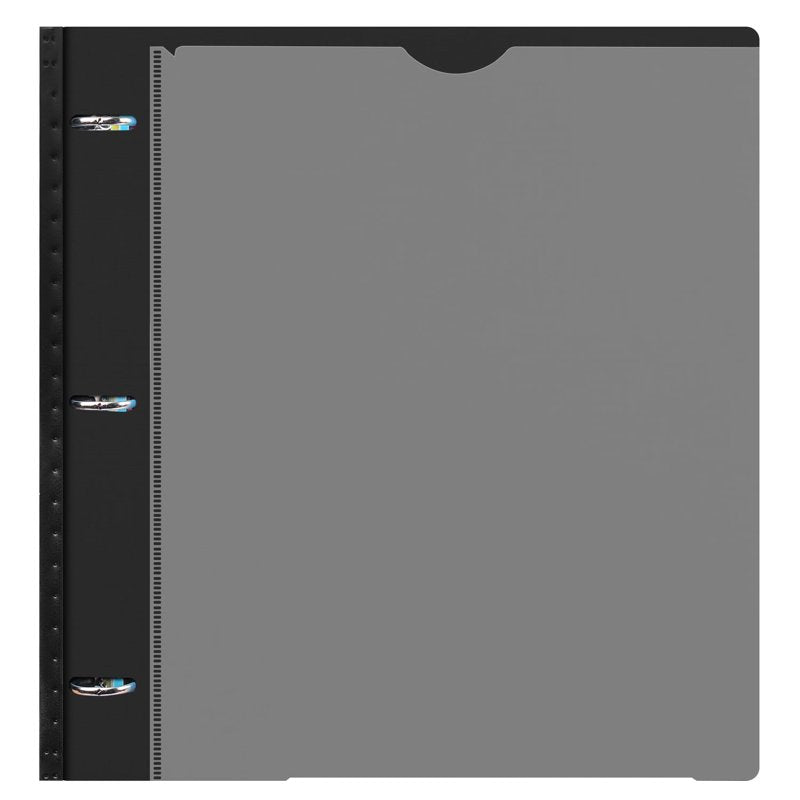 Adjustable 1-Inch Binder Project Organizer with Pocket Dividers, Customizable Front Cover