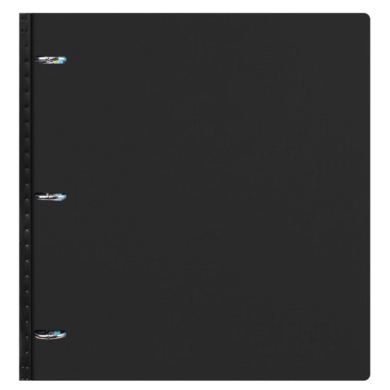 Telescoping 3-Ring Binder for School & Office, Durable Refillable Organizer, Black