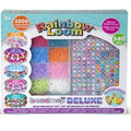 Kids Bead & Rubber Band Bracelet Kit with 2200 Bands & 340 Beads for Creative Jewelry Making