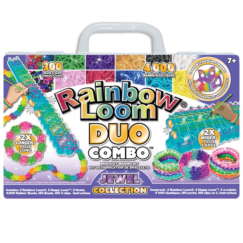 Kids Craft Rubber Band Bracelet Kit with Beads Clips & Looms - 4000 Bands