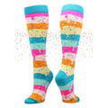 Rainbow Sprinkles Over-the-Calf Socks - Colorful, Fun & Comfortable