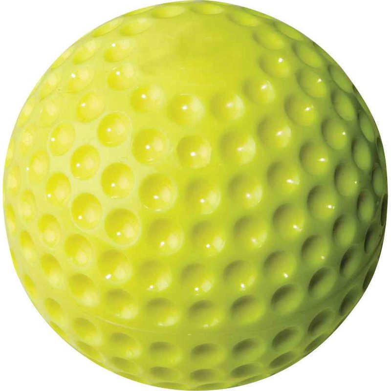 12-Inch Dimple Pitching Machine Softballs for Baseball & Softball Practice - 12 Count