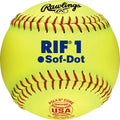 Softball Set - 11 Inch Fast Pitch Softballs for Youth - Bright Yellow, 12 Pack