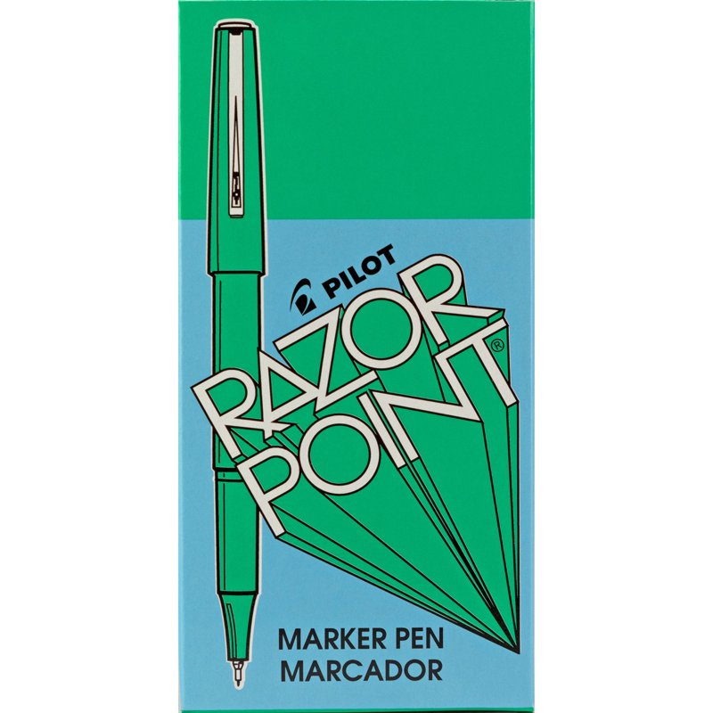 Pilot Razor Point Marker Pens - Ultra-Fine Tip, 1 Dozen for Precise Writing