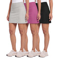 Women's Athletic Skort Set 3-Pack - 16-Inch Tennis Golf Workout Skirts with Pockets