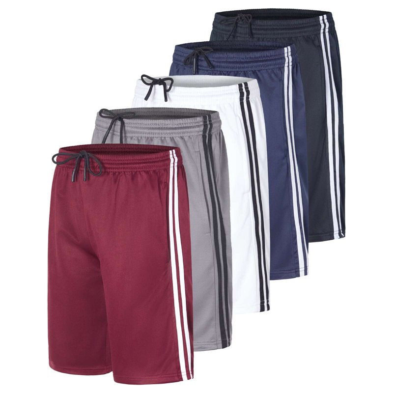 Youth Boys' Athletic Basketball Shorts with Pockets - Activewear for Ages 4-18