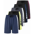 Youth Basketball Shorts 5 Pack - Lightweight Athletic Performance with Pockets