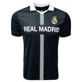 Licensed Real Madrid Soccer Jersey - Icon Sports Men’s YS–XXL, Black/White, 100% Polyester (Variation: Adult, S)