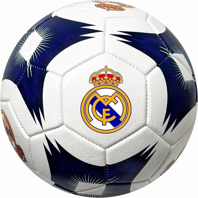 Size 4 Real Madrid Soccer Ball - White/Blue Official Licensed, Icon Sports (Variation: 4, White/Blue)