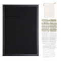 Wood Framed Felt Letter Board 12x17 Inch Changeable Message Board with Stand and Wall Mount