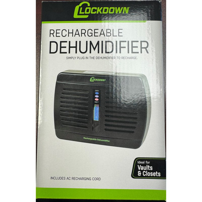 Rechargeable Dehumidifier for Safe and Gun Room Moisture Control