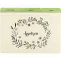 Recipe Card Dividers Set of 24 with Customizable Tabs and Conversion Cards