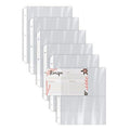Recipe Card Page Protectors 50 Count - Clear 4x6 Inch Sheets for Binders