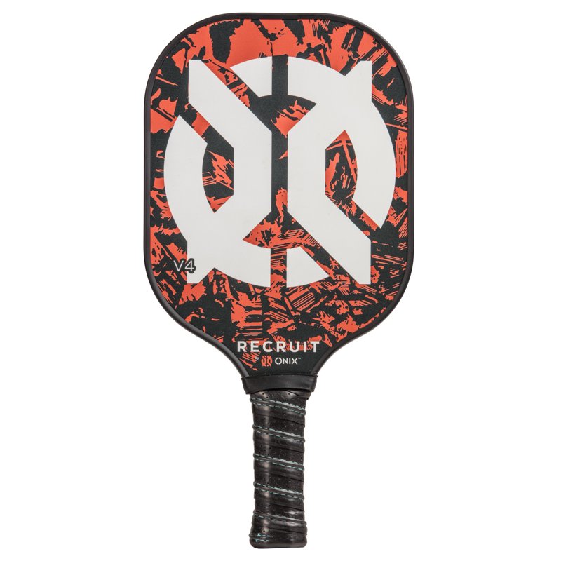 Recruit by ONIX V4 Pickleball Paddle - Orange/Black, 7.6 oz, Variation: Single