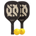 ONIX Recruit Pickleball Starter Set for All Ages and Levels - 2 Paddles + 2 Balls, Black (Variation 1)