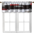 Modern Abstract Kitchen Valances - Window Treatment for Living Room Bedroom Bathroom - 18x52 Inches