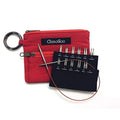 Knitting Interchangeable Needle Set - Stainless Steel Tips with Cables, 2 and 3 Inch Mini