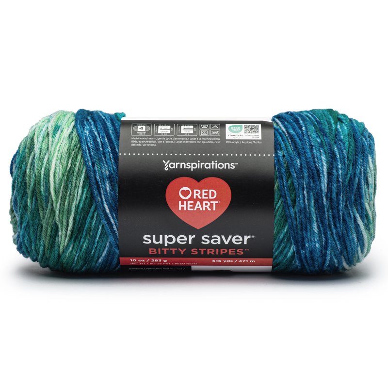 Self-Striping Acrylic Yarn for Knitting and Crocheting - Multiple Colors