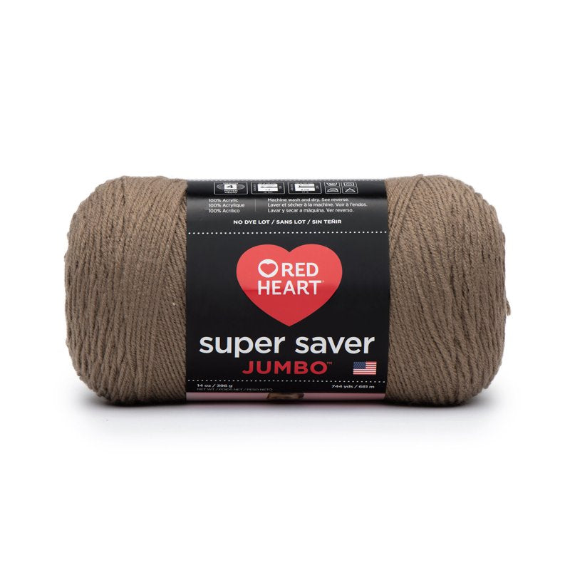 Jumbo Acrylic Yarn - Medium Weight for Knitting & Crocheting, Large Skein
