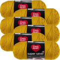 Multipack 6 Red Heart Super Saver Yarn - Medium Weight Acrylic for Knitting & Crocheting