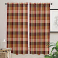 Farmhouse Rustic Checkered Window Curtains - 2 Panels, Multiple Sizes