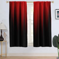 Dark Aesthetic Gothic Ombre Curtains for Bedroom & Room Decor - 2 Panels