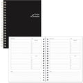 Undated Task Planner with Microperforated Pages and Duvet Cover - Black