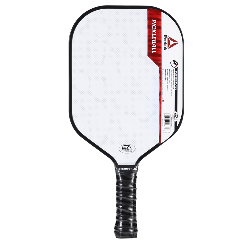 Reebok Pickleball Paddle - White, USAPA-Approved Lightweight Fiberglass