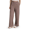Women's Wide Leg Fleece Pants - Comfortable Athletic Lounge Wear