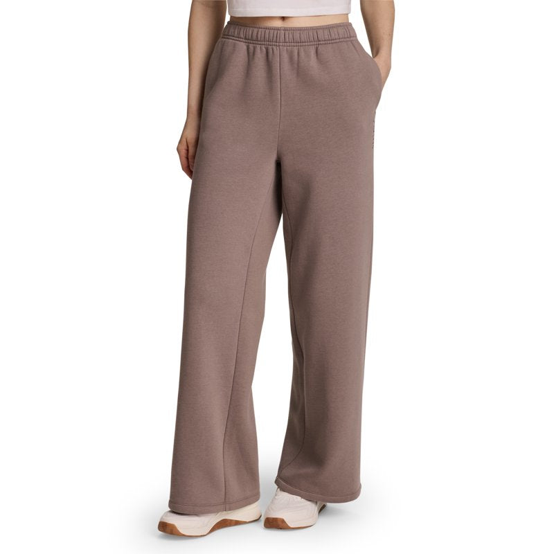 Women's Wide Leg Fleece Pants - Comfortable Athletic Lounge Wear