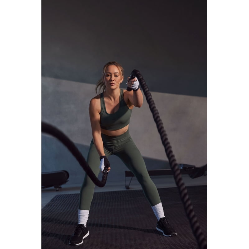 Women's High Rise 7/8 Performance Leggings with Pockets - Moisture-Wicking Athletic Pants