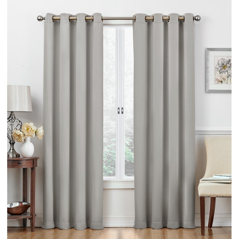Blackout Thermal Window Curtain Panels - Sound & Energy Saving Grommet Top
