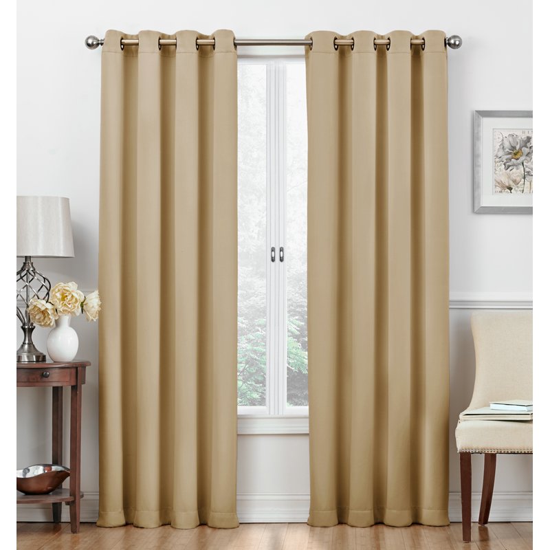 Blackout Thermal Curtain Panels - Cambridge Collection, Grommet Top, Energy Saving, Noise Reducing