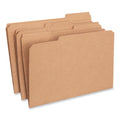 Legal Size Kraft File Folders with Reinforced Top Tabs, 1/3-Cut, 100-Pack