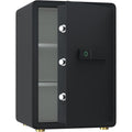 Biometric Fingerprint Safe Box with LED Light and Removable Shelf for Home and Office Security