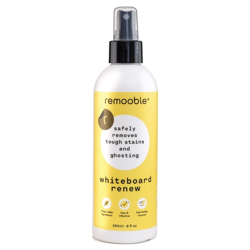 Non-Toxic Whiteboard Cleaner Spray - Safe, Powerful Dry Erase Surface Restorer