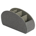 Remote Control Organizer with 5 Compartments - Multi-Functional Desk Storage Box