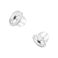 14k White Gold Earring Screw Backs Replacement Pair for In Season Jewelry