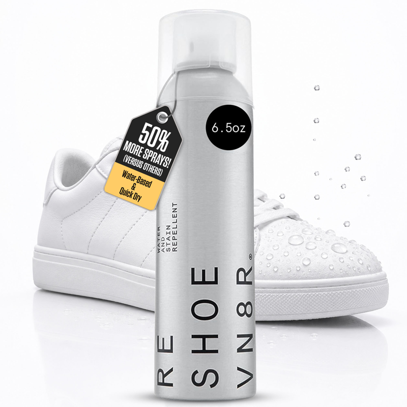 Waterproof Shoe Protector Spray - 6.5oz Stain & Rain Repellent for Sneakers and Light Leather